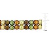 EVERLY JEWELRY | Silvertone 6-7mm Multi-Color Cultured Freshwater Button Pearl Double Row Elastic Bracelet with Beads, 7-inch - 4 of 4