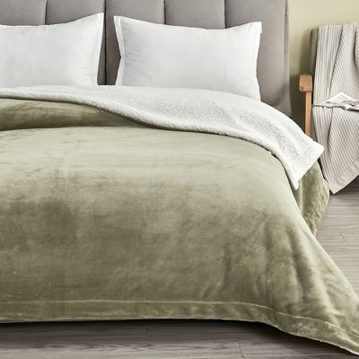 Plush Throw Blanket with Faux Shearling Reverse - Great Bay Home