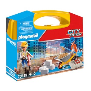 Playmobil City Action Construction Site Carry Case 70528 Playset 42pc - 1 of 1