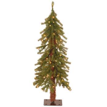 3ft National Christmas Tree Company Pre-Lit Hickory Cedar Artificial Christmas Tree with 50 Clear Lights