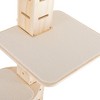 Kumasinova 115" Adjustable Height Floor to Ceiling Cat Tree,Multi-Level Vertical Cat Tower with Scratching Post,Natural Cat Furniture for Indoor Cats - 3 of 4