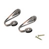 Unique Bargains Curtain Holdbacks Teardrop Hooks Zinc Alloy 2.56"x0.87" 1 Pair - 4 of 4