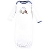 Touched by Nature Infant Boys Organic Cotton Gowns, Camping Animals - 3 of 4