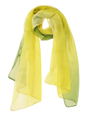 Allegra K Women Long Chiffon Light Silky Gradient Color Shawl Wrap Scarf :  Target