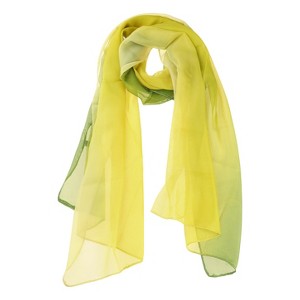 INSPIRE CHIC Women Long Chiffon Light Silky Gradient Color Shawl Wrap Scarf - 1 of 4