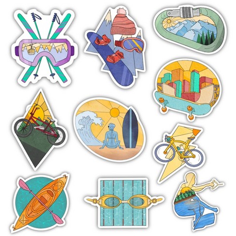 Big Moods Outdoor Sports Sticker Pack 10pc