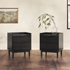 Saracina Home 2pc MidCentury Modern Solid Wood 2 Drawer Nightstand - image 3 of 4