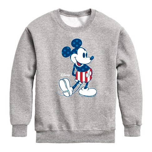 Boys' - Disney - Americana Graphic Long Sleeve Fleece Sweatshirt - image 1 of 4