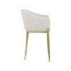 Meridian Furniture,Xavier Cream Velvet Counter Stool - 4 of 4