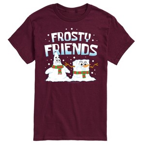 Men's - SpongeBob SquarePants - Frosty Friends Patrick and Spongebob Short Sleeve Graphic T-Shirt - 1 of 4