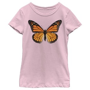 Girl's Lost Gods Monarch Butterfly Portrait T-Shirt - 1 of 4