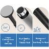 Shower Curtain Rod, Adjustable 32-47 Inch Spring Tension Rust-Resistant Non-Slip Stainless Steel Rod, No Drilling Required, Black - 4 of 4