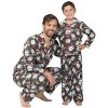 A Christmas Story Boys Ralphie Glasses Santa Christmas Holiday Flannel Plaid Button Pajama Set - 2 of 4