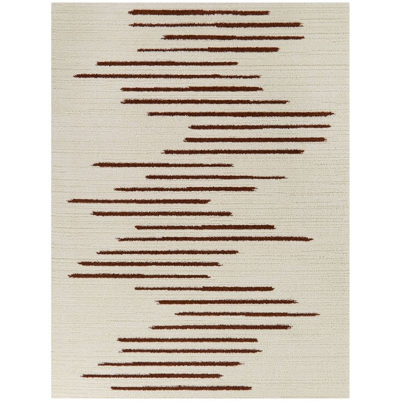 Andriesse Contemporary Stripe Rug Red - Balta Rugs, 1 of 6