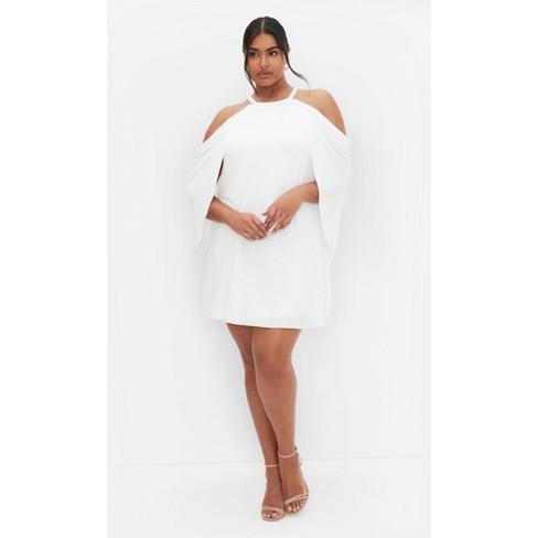 Women's plus size ivory dress sales