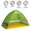 Pop Up Beach Tent with UV Protection and Ventilation Windows – Water and Wind Resistant Sun Shelter for Camping, Fishing, or Play by Wakeman (Green) - 3 of 4