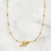 Pure Collection by Ross-Simons 18kt Gold Vermeil Bead Station Toggle Necklace - 3 of 4
