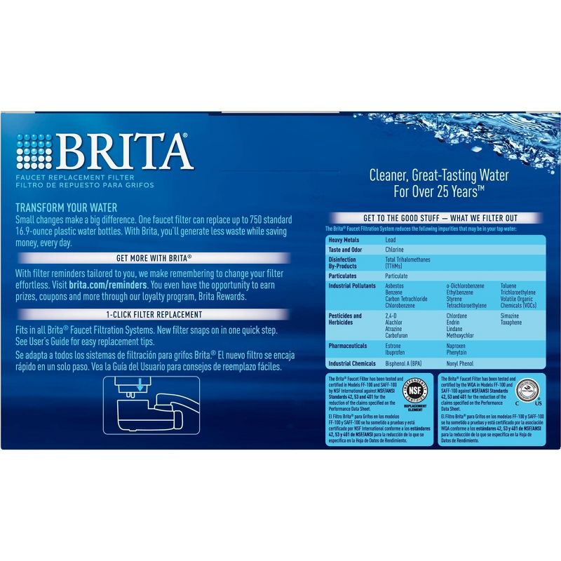 Brita Replacement Water Filters for Brita Tap Faucet Mounts, 4 of 9