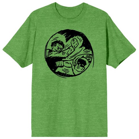 Batman Kelly Anime Men's Green T-shirt : Target