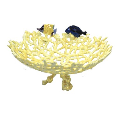 Home Decor 3.0" Coral Fish Bowl Dish Aquatic  -  Decorative Figurines