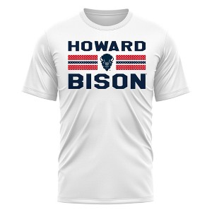 Men's Campus Lab Howard University Men's Sport Active T-Shirt Jersey StripeWhite - 1 of 4