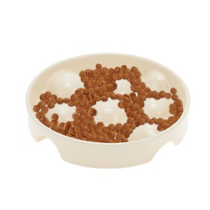 Unique Bargains Ceramic Slow Feeder Dog Bowls 1 Pc - 1 of 4