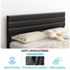 Karl Home Full Size Platform Upholstered Bed Frame with Soft Adjustable Headboard Black - 4 of 4
