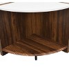 Vynxaria 4-Piece Industrial Round Coffee Table - Stylish Storage Solution for Living Room or Garden - 4 of 4