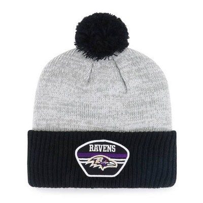 NFL Baltimore Ravens Men's Badge Knit Beanie - Gray