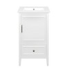 Akoasm 20 in. W Sink Bathroom Vanity with Soft Closing Door, Storage Rack and A Drawer-White - 3 of 4