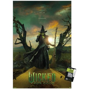 Trends International Wicked: For Good (2025) - Elphaba Thropp "W" Diptych One Sheet Unframed Wall Poster Prints - 1 of 4