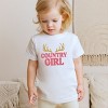 Country Girl Antlers Puff Print  - Toddler Short Sleeve Graphic T-Shirt - 2 of 4
