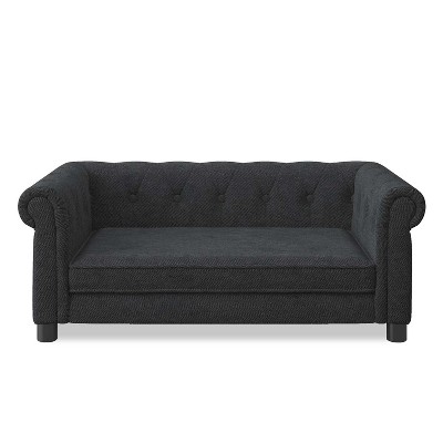 VaporNova Pet Bed For Small and Medium-Sized Dogs,Couch Pet Bed with Removable Washable Cover,Durable Elevated Dog Sofa Bed,Black