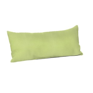 Casual Cushion Solid Sunbrella Fabric 1-Piece Indoor/Outdoor Lumbar Pillow, 22"W x 9"L - 1 of 4