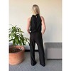 Women's Punch Tie Back Halter Jumpsuit - Carole's Collections - 3 of 3