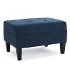 NicBex Modern 28" Rectangle Ottomans Wood Footstools with Cushioned Top for Bedroom and Living Room - 3 of 4