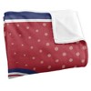 American University Logo Dots Silky Touch Blanket White 50x60 - 3 of 4