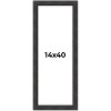 PosterPalooza | Panoramic Traditional Black Picture Frame - UV Acrylic, Foam Board Backing, Hanging Hardware - 2 of 4