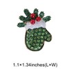 Unique Bargains Christmas Brooches CZ0472-2 Alloy Dripping Wax Black 1 Pc - 3 of 4