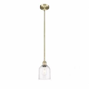 Bella - 1 Light Stem Hung Mini Pendant In Industrial Style-9 Inches Tall and 5.5 Inches Wide - 1 of 1