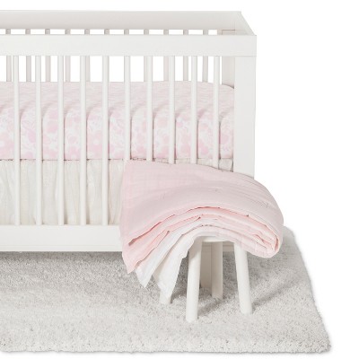 blush crib set