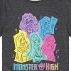 Boys' - Monster High - Pastel Character Group Short Sleeve Graphic T-Shirt - 2 of 4