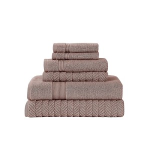 Modern Threads Otis Jacquard 6-Piece Cotton Towel Set - 1 of 4