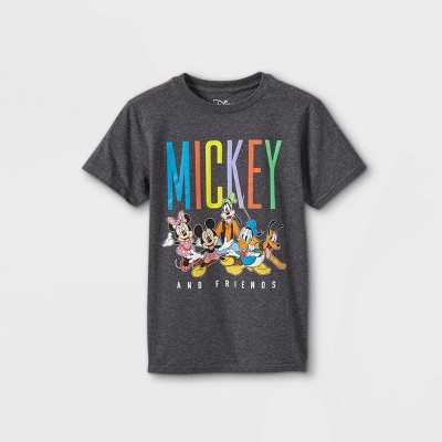 Boys' Mickey Mouse & Friends Team Up Short Sleeve Graphic T-Shirt - Gray