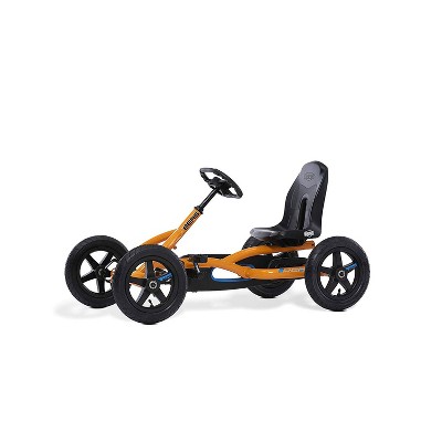 BERG Toys Buddy Kids Toddler Safe Pedal 4 Wheel Go Kart Toy, Orange