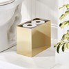 mDesign Tall Steel Toilet Paper 4-Roll Bathroom Storage Holder Bin - image 2 of 4