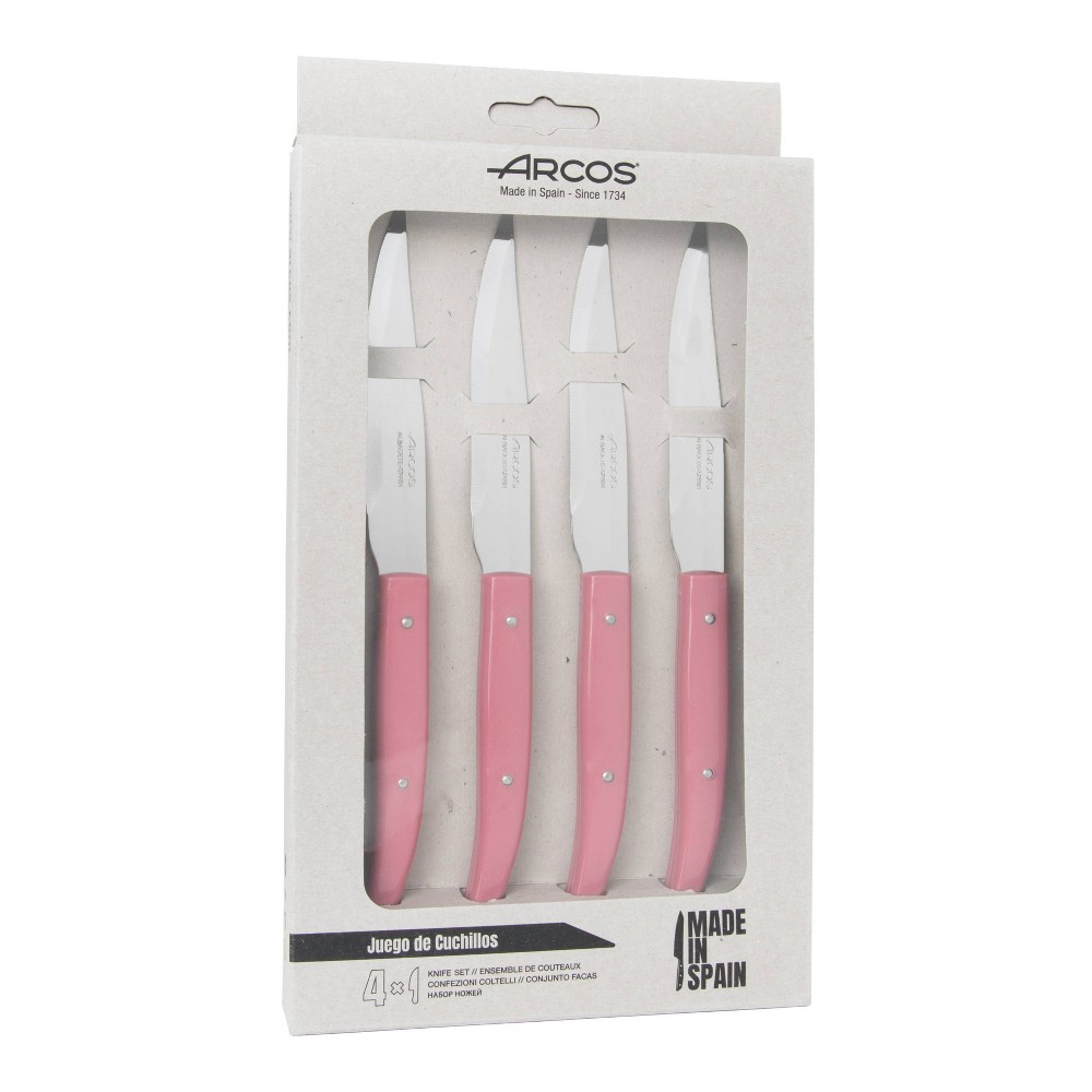 Arcos Steak basic 4pc Steak Set Pink