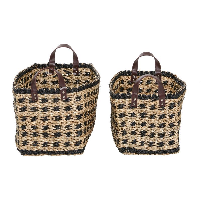 2pk Wood Storage Baskets Brown - Olivia &#38; May, 3 of 6