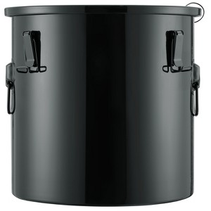 VEVOR Fryer Grease Bucket, 8 Gal Oil Disposal Caddy Stainless Steel Fryer Oil Bucket Rust-Proof Coating, Oil Transport Container, Black - 1 of 4