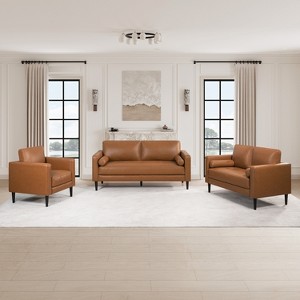 Home Imports Emporium Upholstered Chair, Loveseat and Sofa Combo Sets in Air Leather - 1 of 4